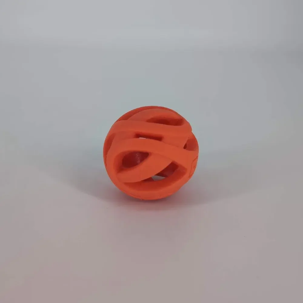 Chuckit! Orange Breathe Right Lightweight Air Fetch Ball Dog Puppy Toy - GUC